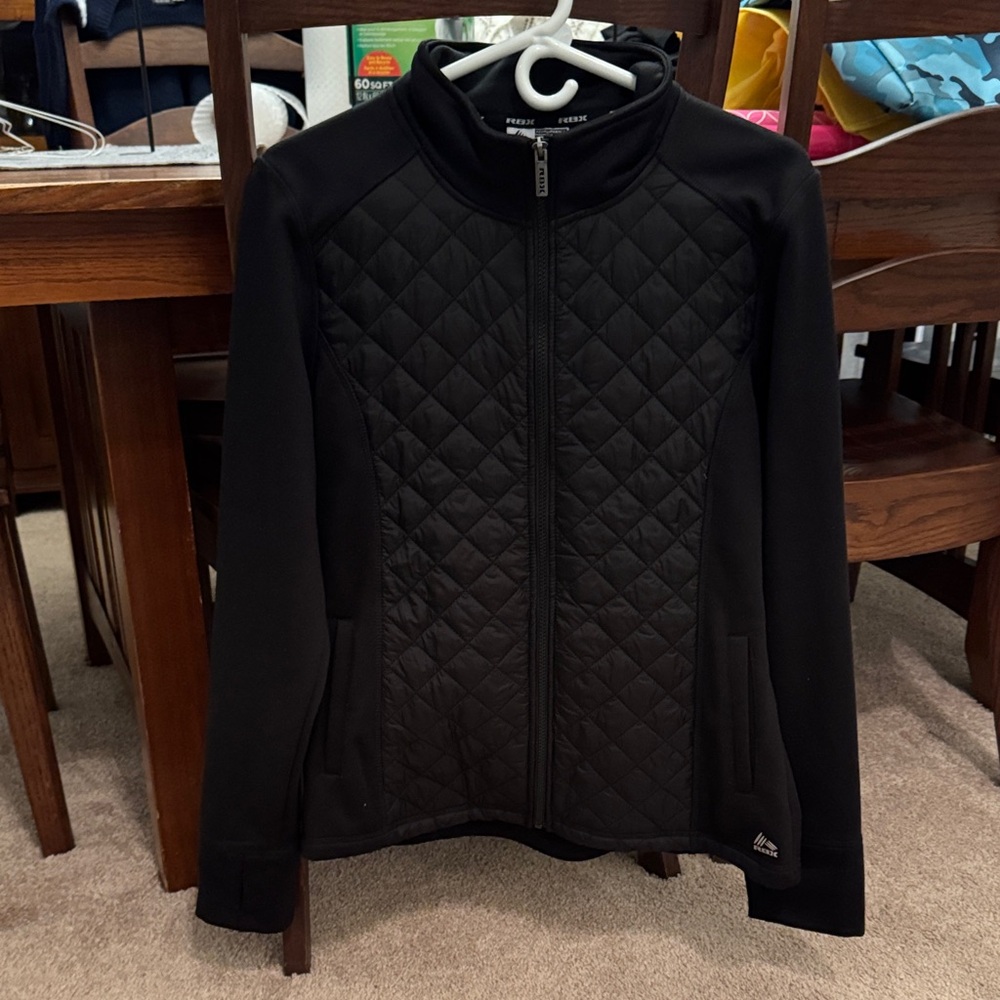Reebok Women's Black Quilted Puffer Jacket